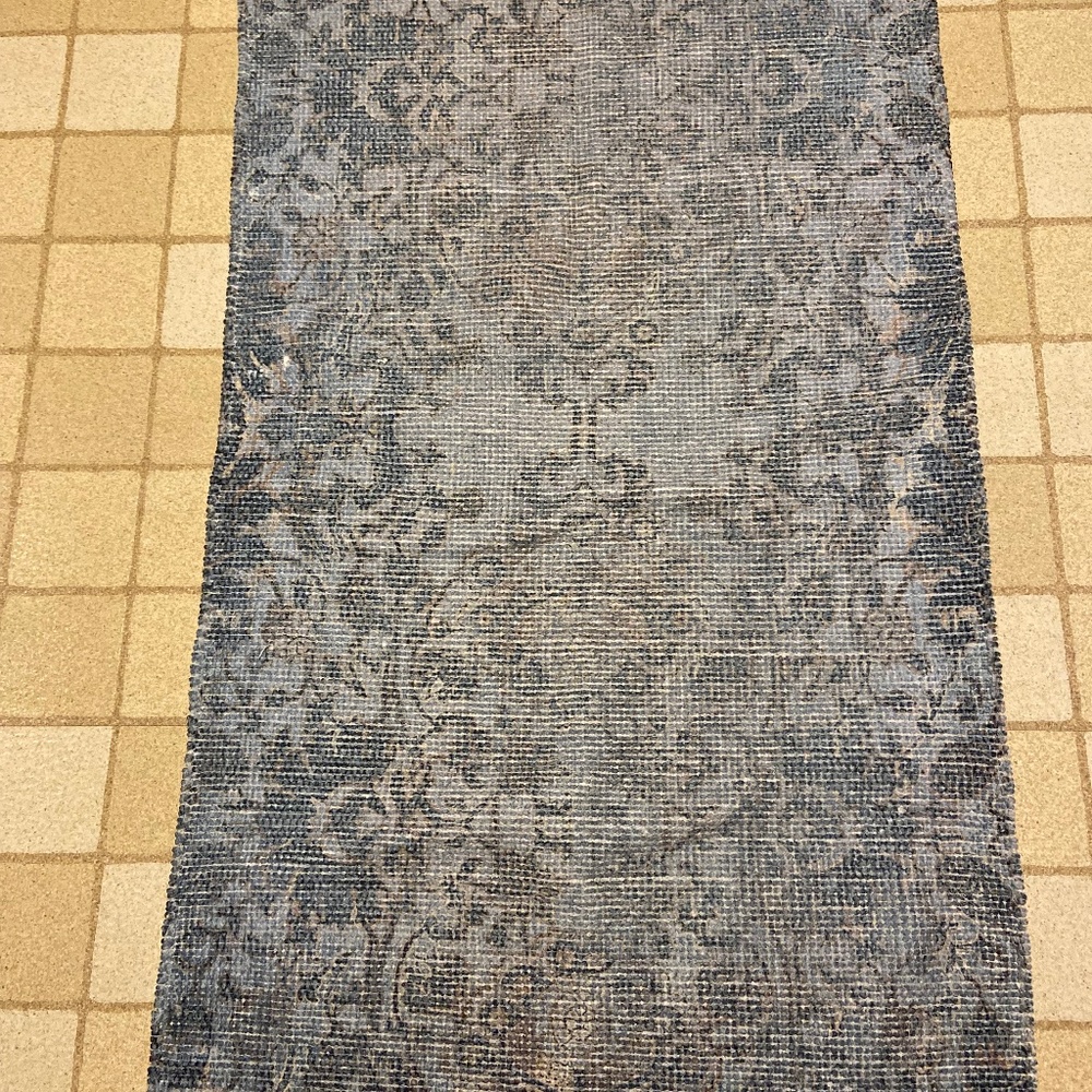 Patina Vie Dusty Blue/Aqua Accent Rug; 27” x 44”; Poly/Cotton; New; Never Used